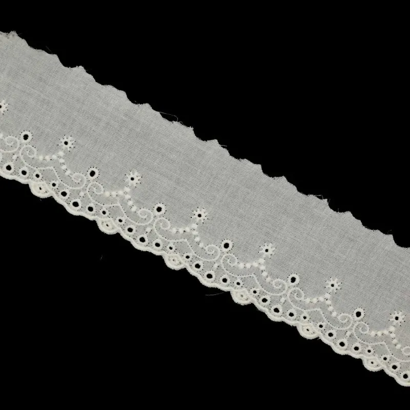 Tira bordada 350 - Ecru Novedad