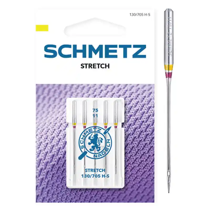 Agujas Schmetz Stretch 130/705 H-S - Tejidos elásticos - 65 Certificado