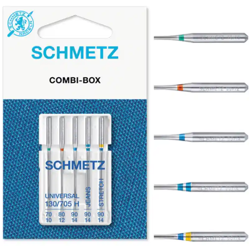 Nueva Colección Agujas Surtidas Schmetz Combi-Box - Para Máquina de Coser Doméstica