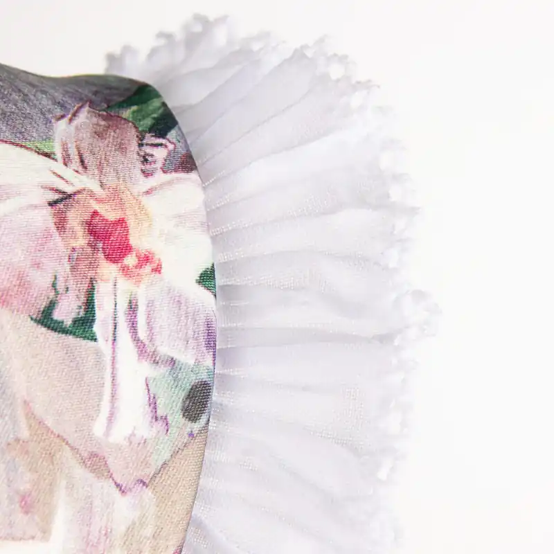 Cinta Plisada Piquillo Garrucha 3cm Blanco Popular