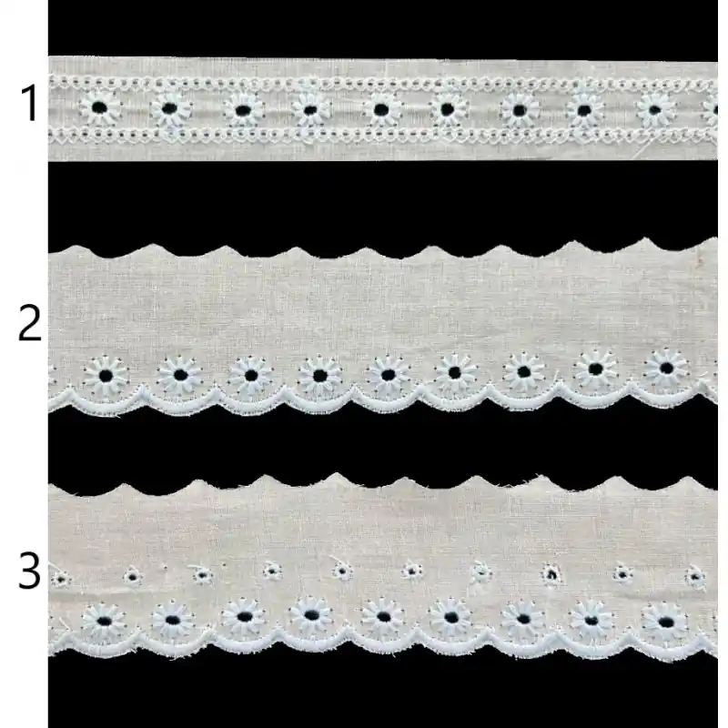 Encaje de batista azul claro PC43-4 - 2 Descuento