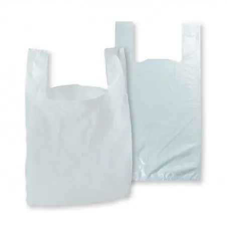 Bolsa asa camiseta 70% reciclada 45x55 cm 50 micras galga 200 - Caja 900 uds Compra Ahora