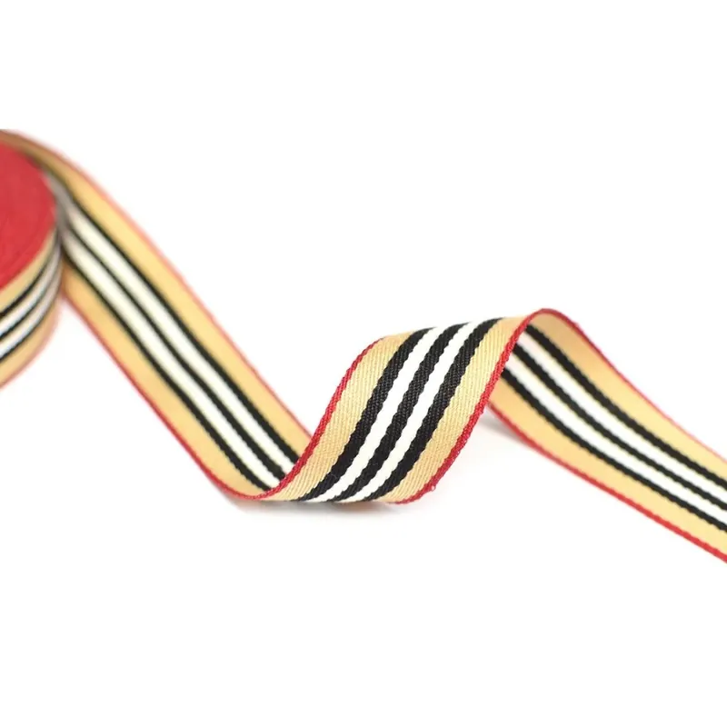 Pedido Al Por Mayor Cinta de nylon de rayas 2.5cm