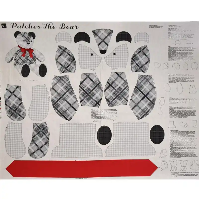 Súper Precio Tela oso gris