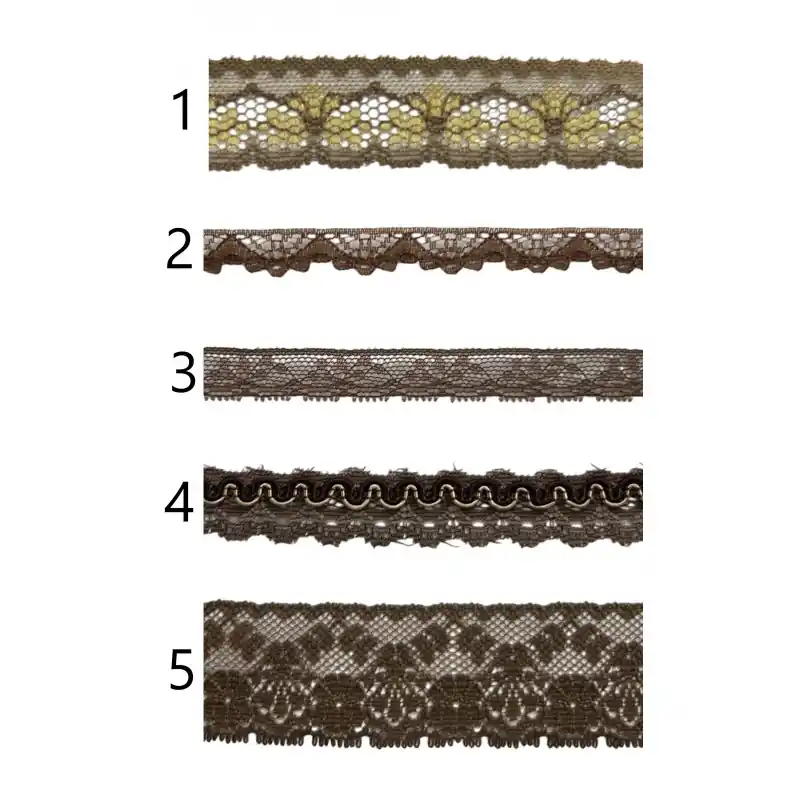 Oferta De Temporada Encaje de nylon marrón PC27-4 - 2