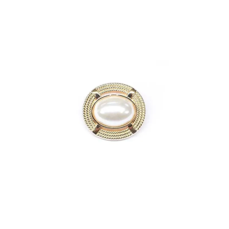 Botón metálico perla - Oro Últimas Unidades