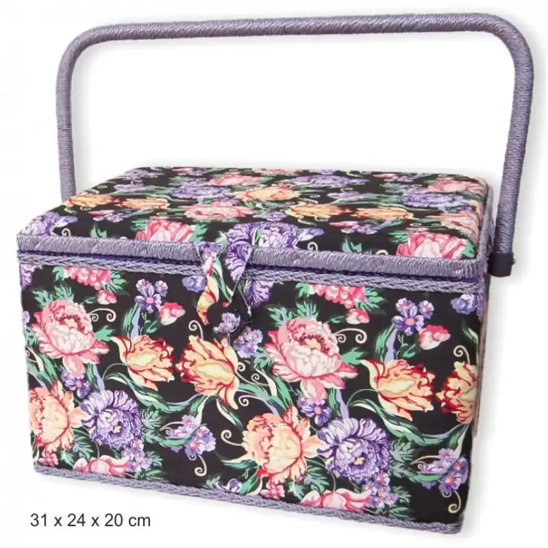 Caja de Costura con Asa y Cierre - Pequeña (S) Promoción