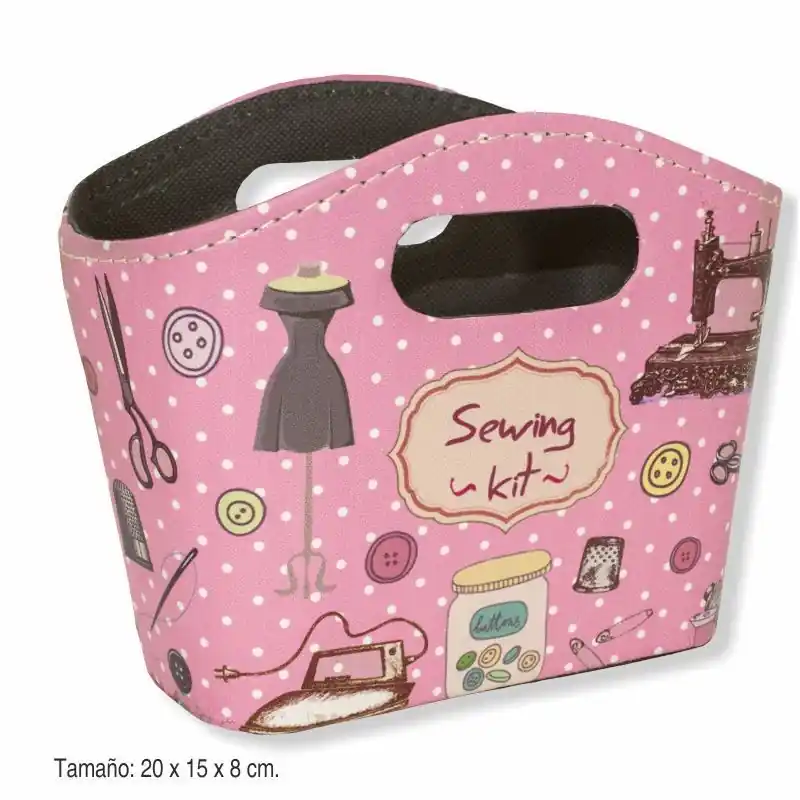 Exclusivo Bolsa de labores rosa