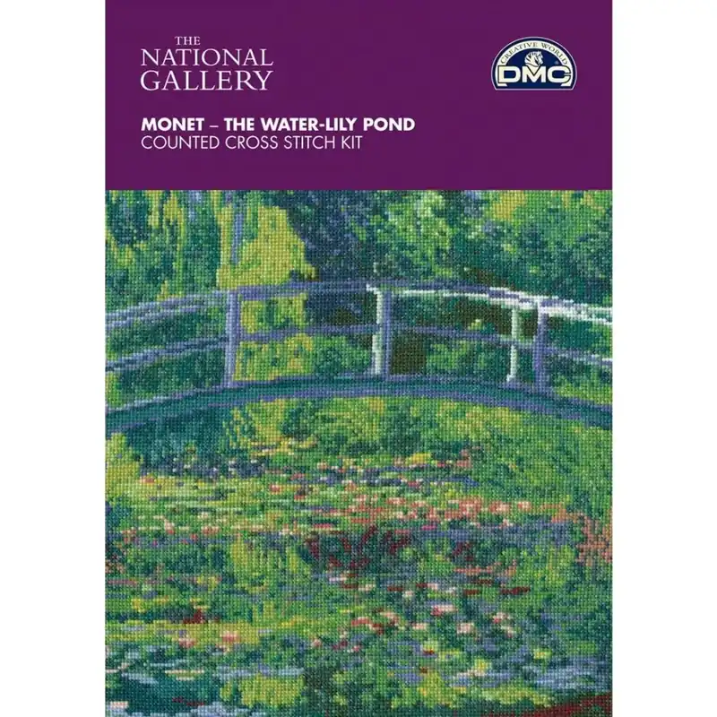 Kit punto de cruz monet "el estanque de los nenúfares" Máxima Calidad
