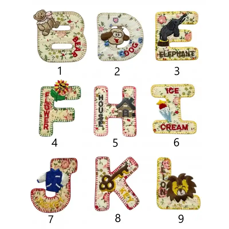 Apliques termoadhesivos letras - 2 Precio De Fábrica