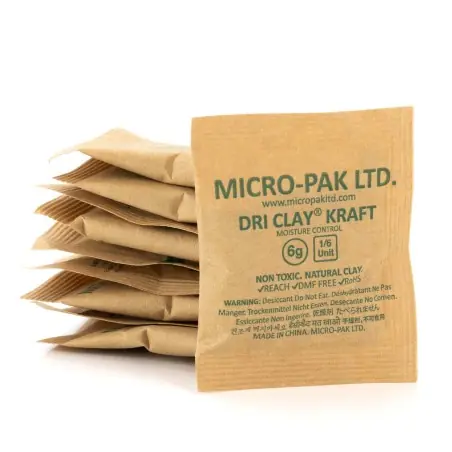 100 Sobres Micro-Pak Dri Clay® secantes arcilla anti humedad de papel kraft Última Versión