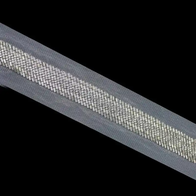 Pasamanería pedrería 202 - Plata Novedad