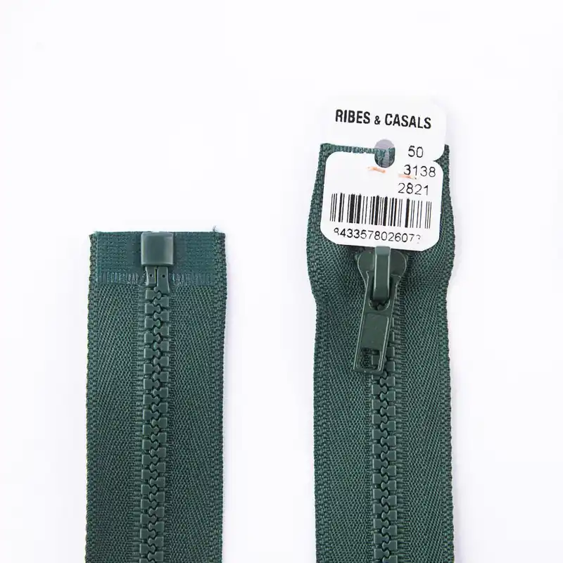 Cremallera Inyectada 2821 Verde Botella No Te Lo Pierdas