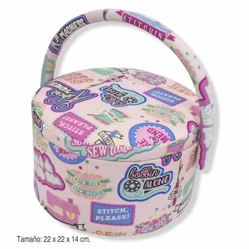 Costurero Decorativo Rosado Oferta Flash