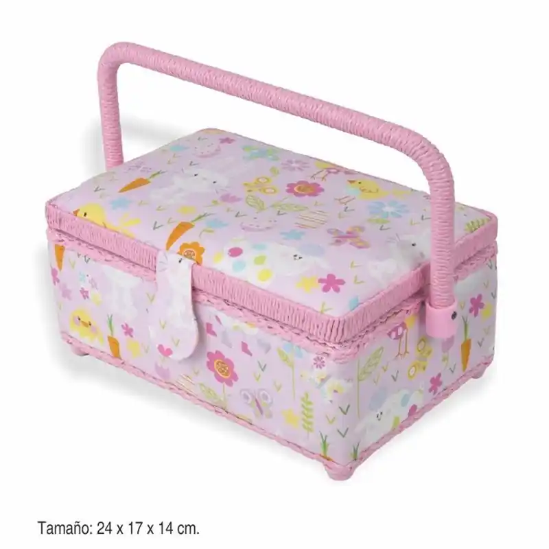 Costurero con asa y diseño primaveral Nueva Colección