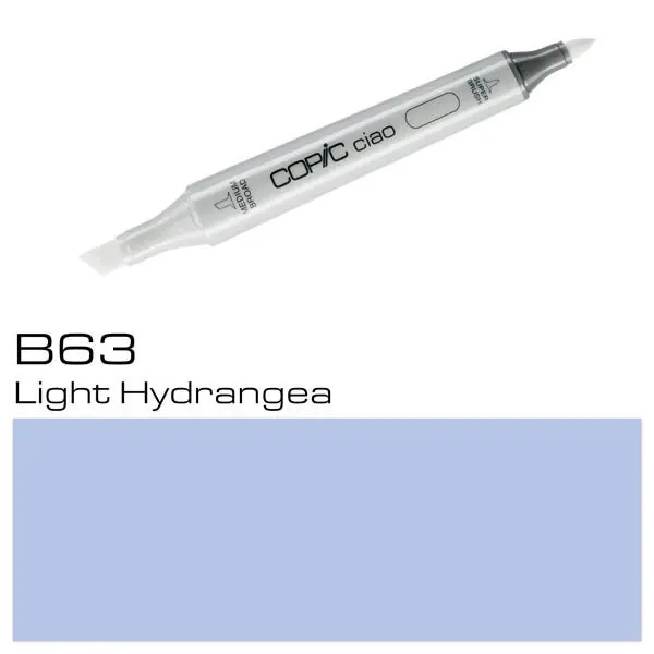 Hecho A Mano Copic Ciao B63 Light Hydrangea