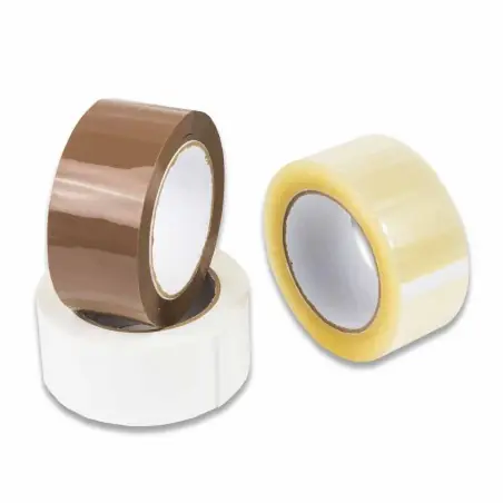Precinto acrílico económico 50mm x 132m Marrón, blanco, transp. Pago Seguro