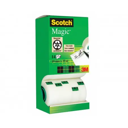 A Buen Precio Cinta 3M invisible Scotch Magic 19mm x 33m - Caja 14 Uds
