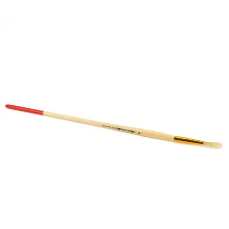 Máxima Calidad Pincel cabo lata redondo mango barnizado Nº 08, ref 212 ,100% Cerda natural