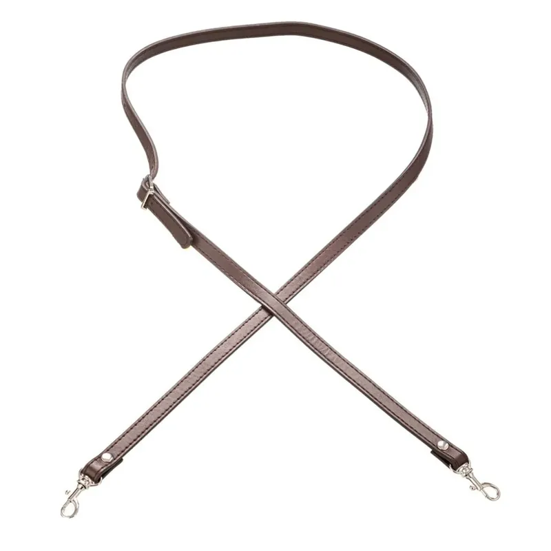 Asa de bolso polipiel 120cm con mosquetón - Marrón Venta Final