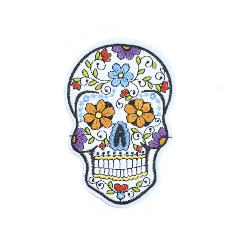 Aplicación catrina ojos flores naranjas Envío Exprés