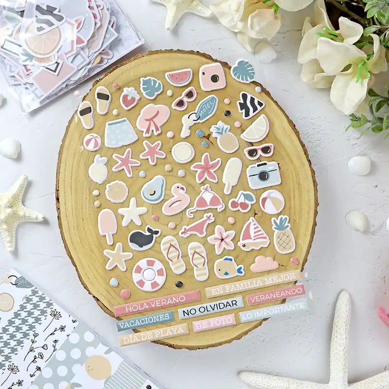 Pegatinas puffy Verano | Rita’s Diary 2025 Máxima Calidad