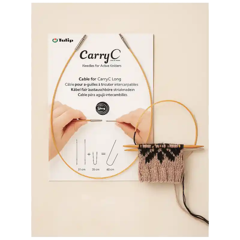 Últimas Unidades Cable Para Agujas Circulares Tulip CarryC Long - 26 cm