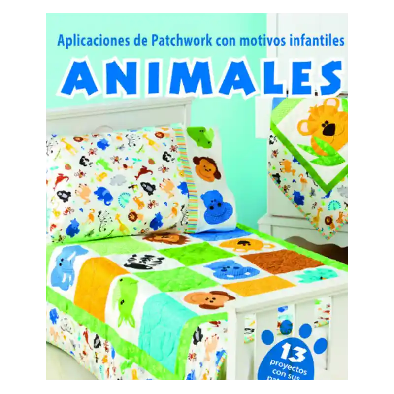 Entrega Rápida Aplicaciones de Patchwork con Motivos Infantiles. Animales
