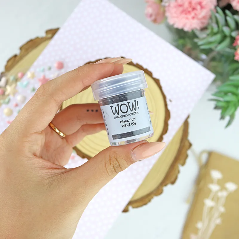 Polvos de emboss Black puff de WOW! Ocasión Especial
