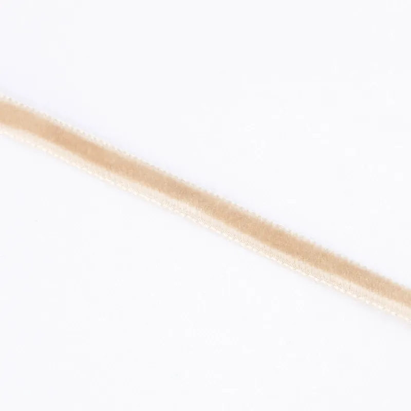 Cinta Terciopelo Beige 7mm Liquidación