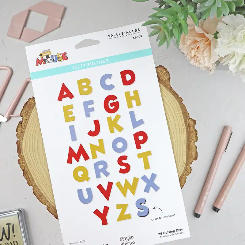 Súper Precio Set de troqueles Classic Mouse Alphabet de Spellbinders
