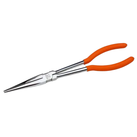 Auténtico Alicates extra largos boca semiredonda plana