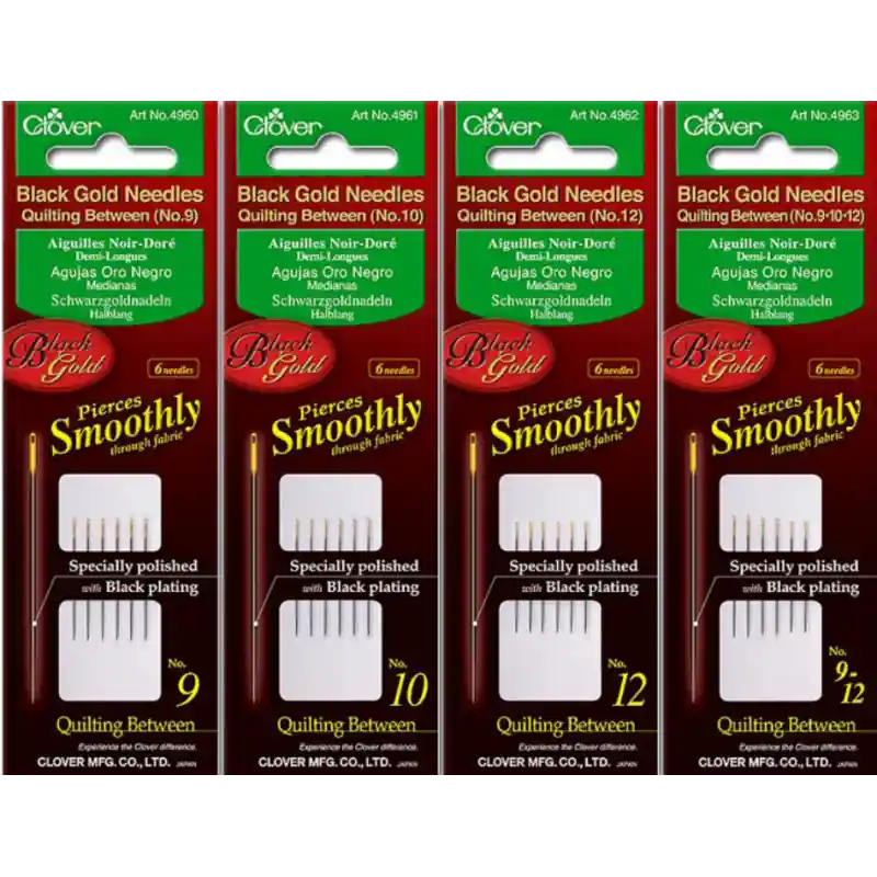 Agujas Clover Black Gold - 9 Profesional