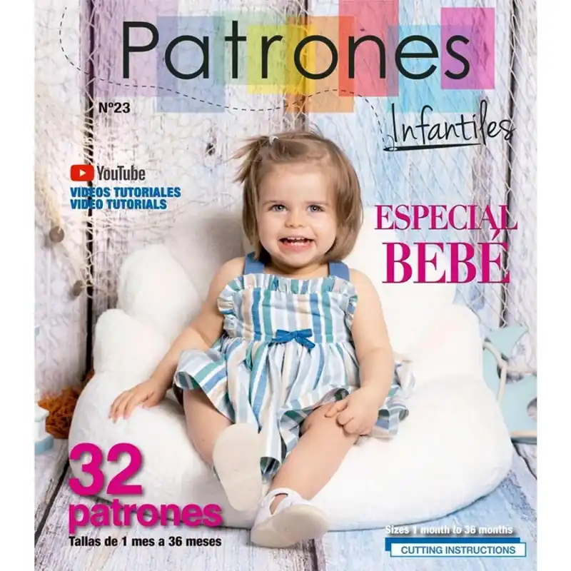 Revista patrones nº23 especial bebé Disponible Ahora