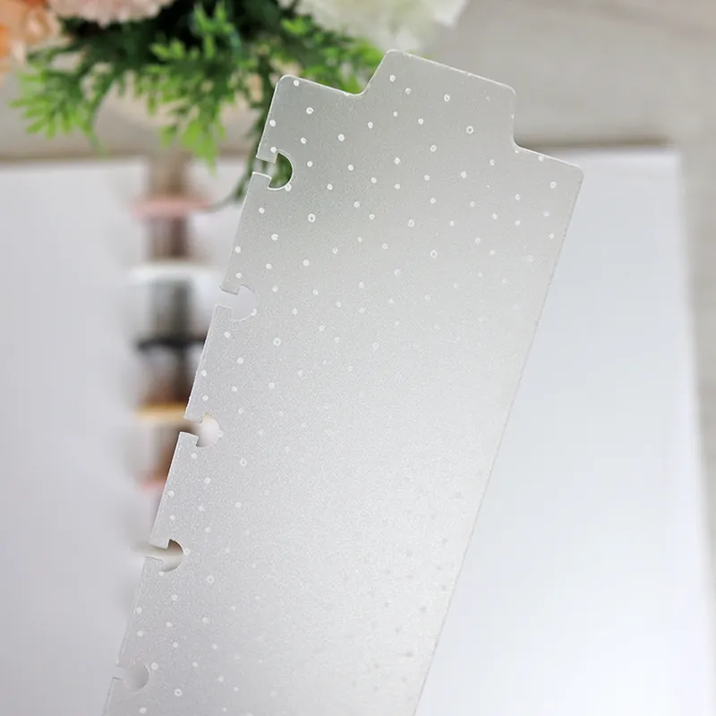 Set de 3 separadores para DISCO Topos blancos Ordenar Ahora Mismo