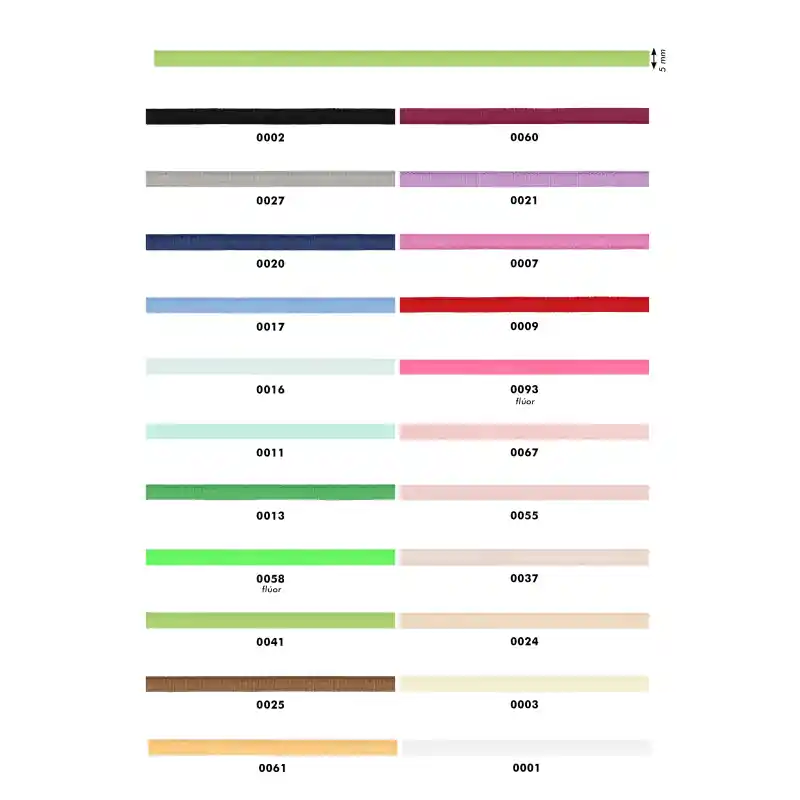 Compra Ahora Cinta Elástica Tirante de Seda Lencero - 5mm - 0001 Blanco