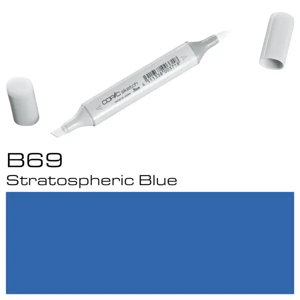 Copic Sketch B69 Stratospheric Blue Marca Reconocida