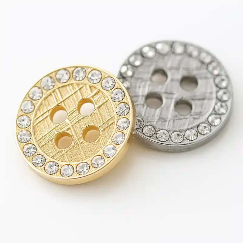 Mejor Precio Botón Metálico Decorativo Calado - Línea 018 | 12 mm - 0100 Dorado