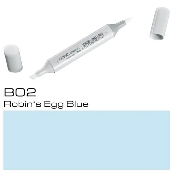 Favorito De Clientes Copic Sketch B02 Robin´s Egg Blue