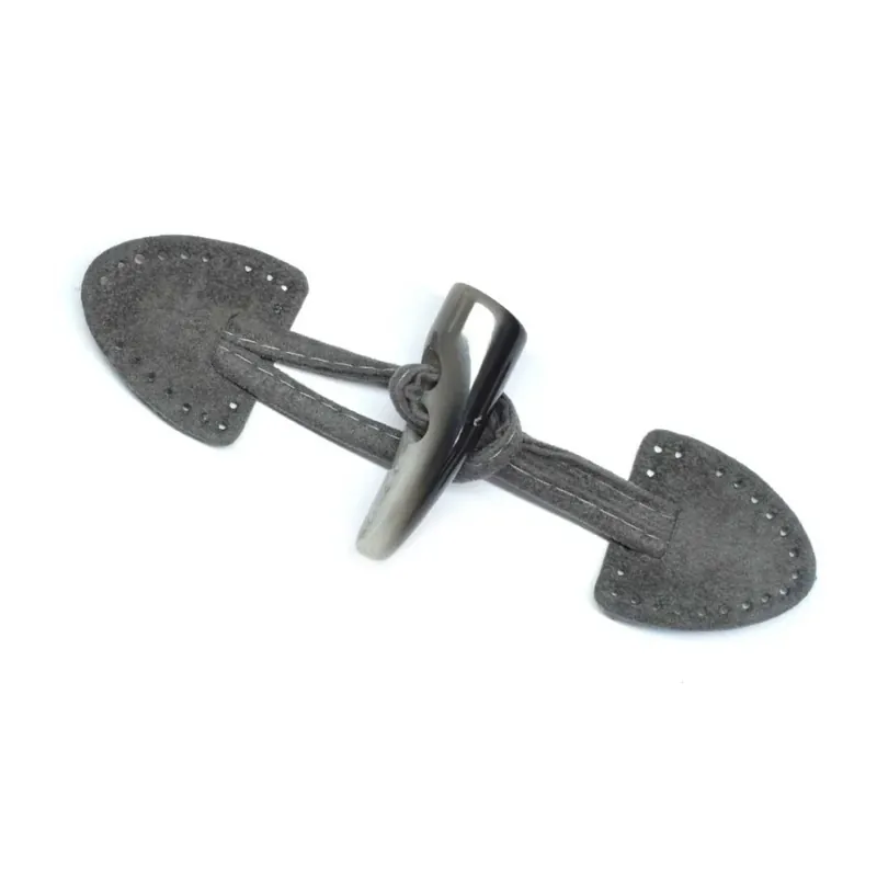 Popular Broche de trenca imitación antelina - Gris