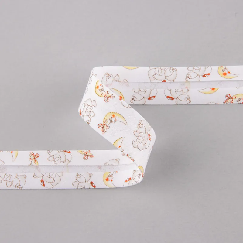 Precio Rebajado Cinta Bies Lunas Blanco 18 mm