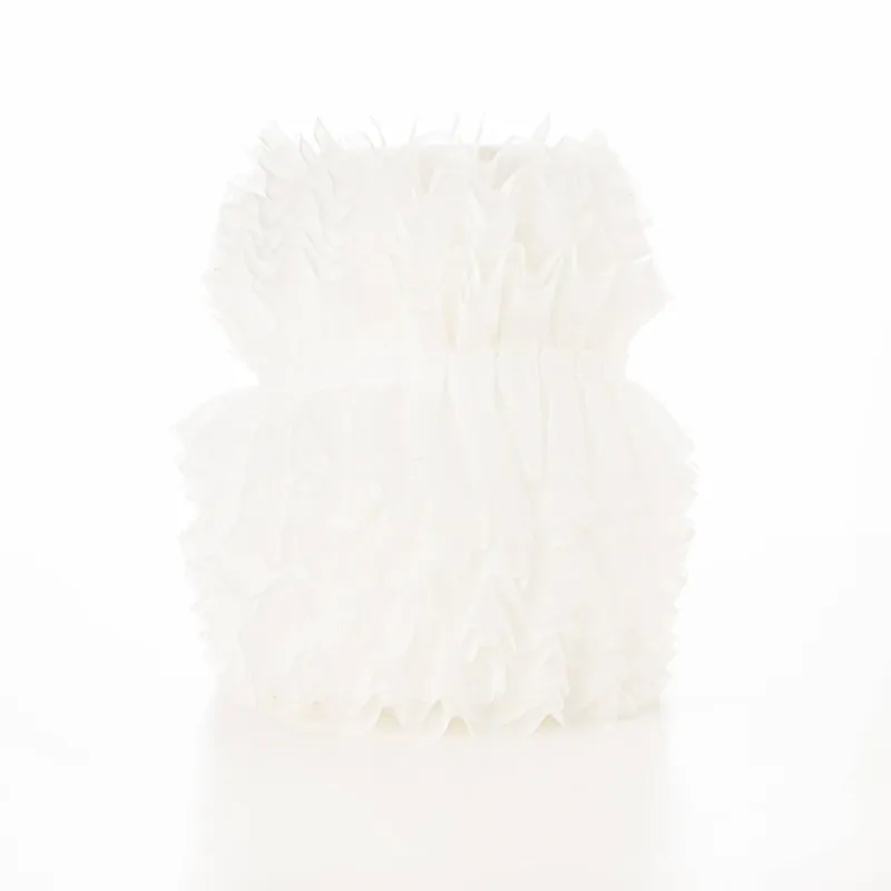 Cinta Plisada Garrucha 6 cm Blanco Natural Venta Final