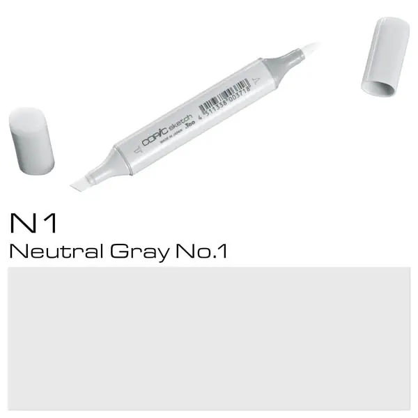 Copic Sketch N-1 Neutral Gray Nº1 Alta Calidad
