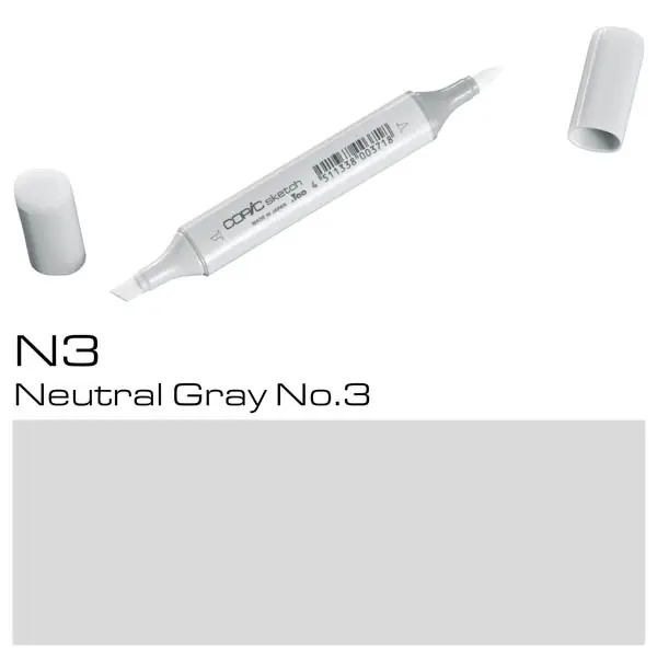Envío Internacional Copic Sketch N-3 Neutral Gray Nº3