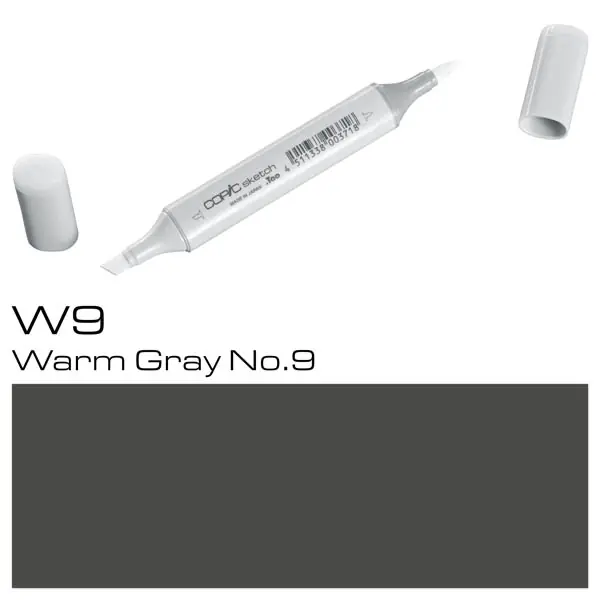 Copic Sketch W-9 Warm Gray Nº9 Envío Internacional