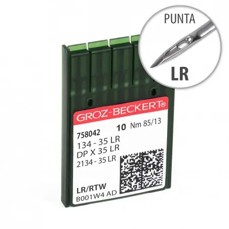 Aguja Groz-Beckert 134-35 85/13 Punta LR - Pack 10 uds Marca Reconocida