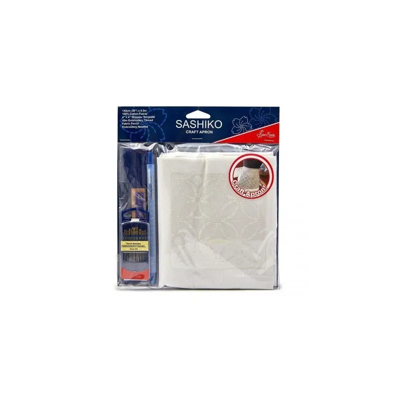 Kit delantal sashiko Solo Por Tiempo Limitado