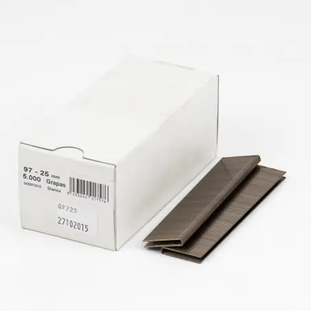 Grapas 97/25 cobreadas - Caja 5000 unidades Última Versión