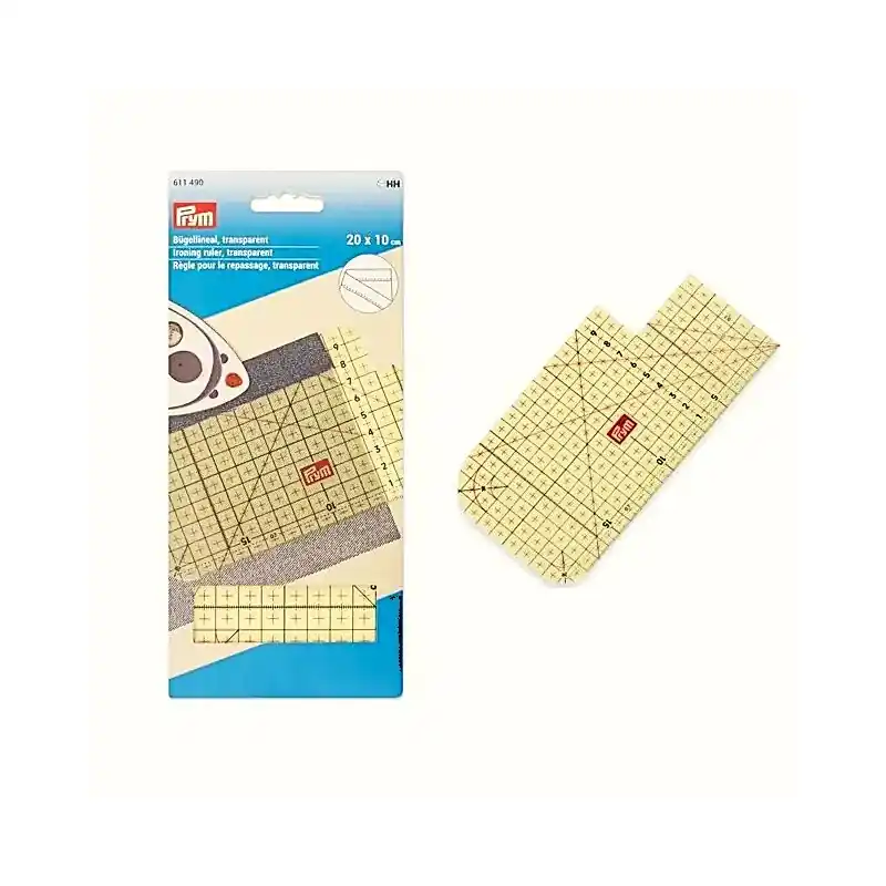 Regla para planchar transparente Prym 611490 Originals 20 × 10 cm Precio Económico