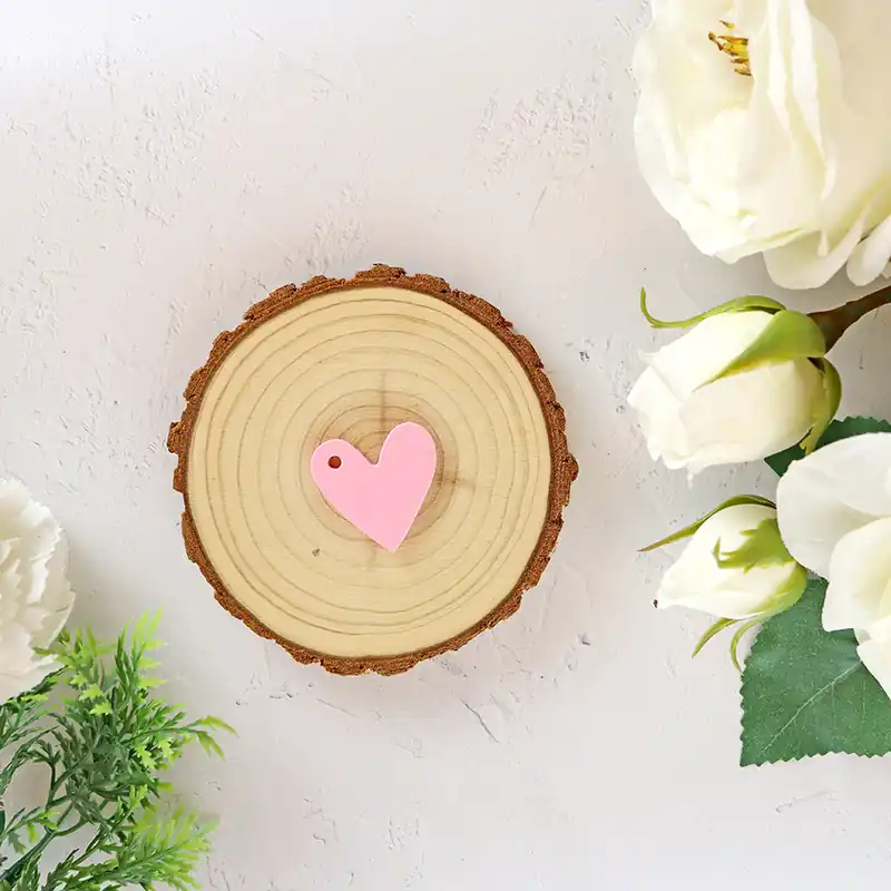 Oferta De Temporada Corazón metacrilato Rosa